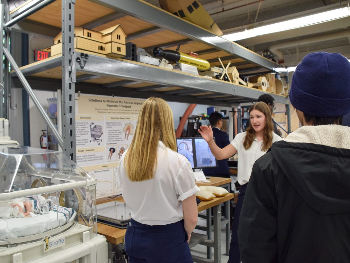 Vanderbilt School of Engineering's Design Day showcased 48 innovative projects from senior students tackling real-world challenges.